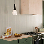 Подвесной светильник каплевидной формы с комбинированным плафоном из стали и белого матового стекла Kichler варинант исполнения - 7 | Loft Concept в Твери