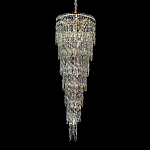 Люстра многоярусная каскадная с хрустальными подвесками Roul Crystal Light варинант исполнения - 4 | Loft Concept в Твери