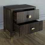 Тумба прикроватная с двумя ящиками Elsa Dreams Walnut варинант исполнения - 2 | Loft Concept в Твери