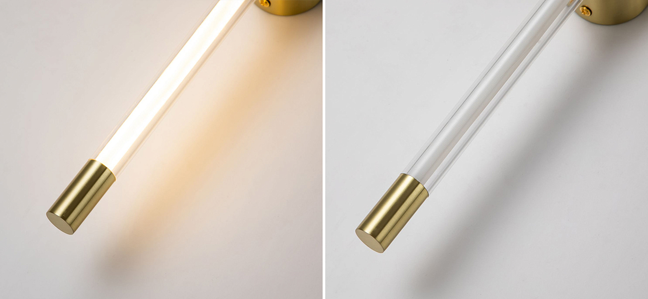 Бра Trumpet tube Double Золотое 60 см Бра Trumpet tube Double Золотое 60 см - Loft-Concept в Твери