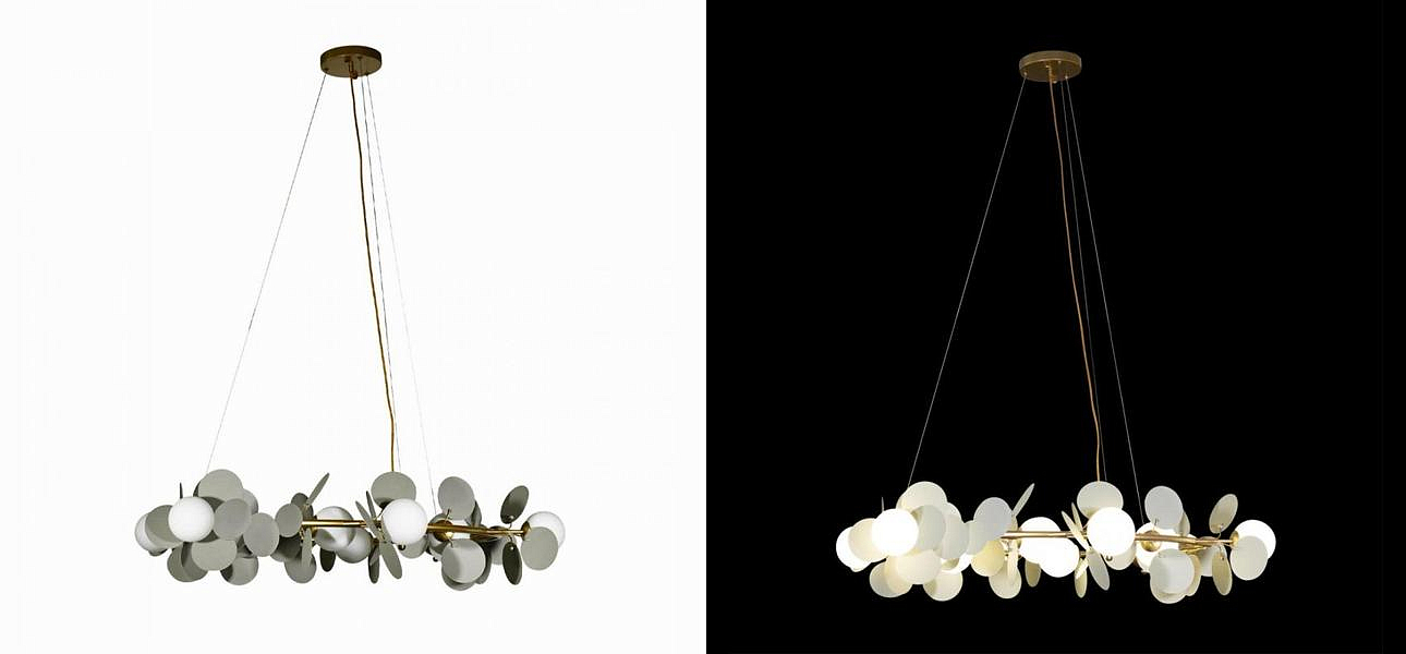 Люстра MATISSE Chandelier circle Gray диаметр 105 Люстра MATISSE Chandelier circle Gray диаметр 105 - Loft-Concept в Твери
