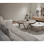 Стол журнальный круглый с узором Table Hypontic Pattern варинант исполнения - 7 | Loft Concept в Твери