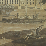 Обои ручная роспись Monuments of Paris Eau Forte on antique scenic Xuan paper варинант исполнения - 1 | Loft Concept в Твери