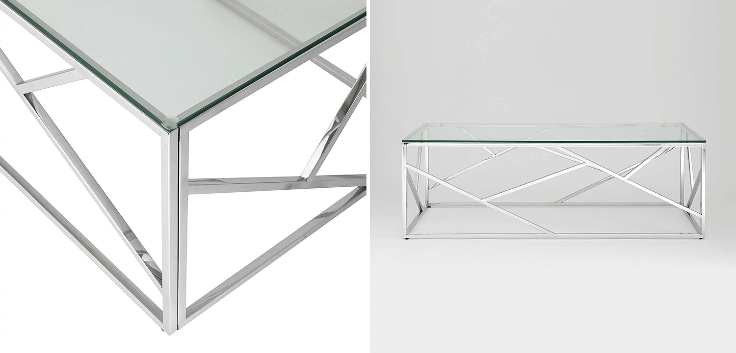 Столик кофейный Geometry Serene Phoenix Silver Столик кофейный Geometry Serene Phoenix Silver - Loft-Concept в Твери