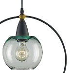 Подвесной светильник с прозрачным плафоном в тонком металлическом кругу Hanging Cascade Balls варинант исполнения - 1 | Loft Concept в Твери