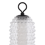 Настольная лампа с прозрачным факутрным стеклянным плафоном Sonora варинант исполнения - 3 | Loft Concept в Твери