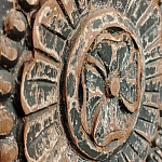 Индийский шкаф с орнаментом резьба из дерева Indian Antique Furniture  варинант исполнения - 4 | Loft Concept в Твери