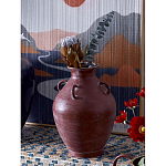 Ваза бордовая с 4-мя фактурными ручками Vase Burgundy Glaze варинант исполнения - 3 | Loft Concept в Твери