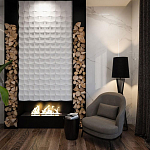 Гипсовая 3D Панель M-38 варинант исполнения - 1 | Loft Concept в Твери