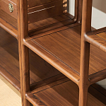 Стеллаж деревянный с полками для хранения Moon Walnut Furniture варинант исполнения - 3 | Loft Concept в Твери
