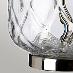 Настольная лампа с цилиндрическим абажуром и прозрачным стеклянным основанием Quintiesse варинант исполнения - 5 | Loft Concept в Твери