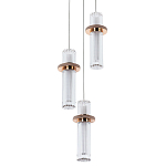 Подвесной светильник золото Trio Odile Acrylic Tube Hanging Lamp Gold варинант исполнения - 1 | Loft Concept в Твери