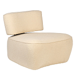 Кресло бежевое без подлокотников с обивкой из ткани букле Space of Freedom варинант исполнения - 1 | Loft Concept в Твери