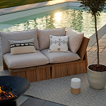 Уличное кресло из массива акации Trivett Wooden Chair варинант исполнения - 9 | Loft Concept в Твери