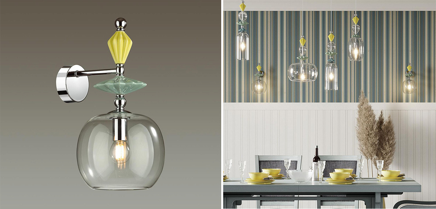 Бра Iris Glas wall lamp A chrome Бра Iris Glas wall lamp A chrome - Loft-Concept в Твери