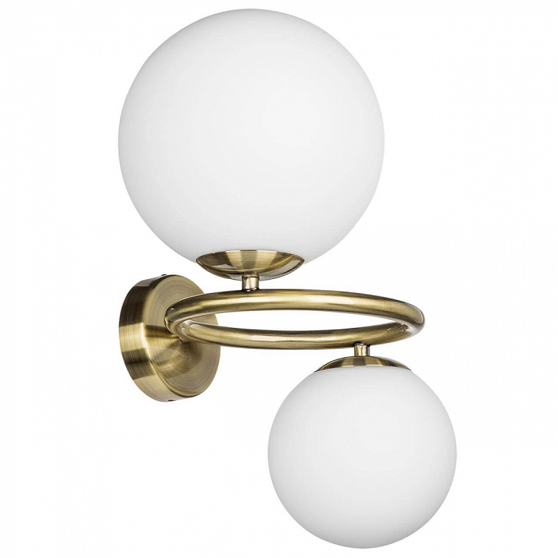 Бра Bubbles on Ring Sconces Белый Латунь в Твери | Loft Concept 