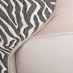 Кресло без подлокотников бежевое с принтом Macrocosm варинант исполнения - 2 | Loft Concept в Твери