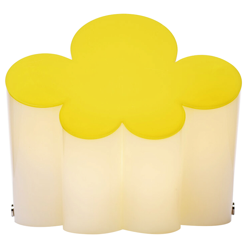 Настольная дизайнерская лампа Poltronova Passiflora Yellow Table Lamp Желтый Белый в Твери | Loft Concept 