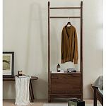 Вешалка деревянная с 2- мя ящиками Moon Walnut Furniture варинант исполнения - 1 | Loft Concept в Твери