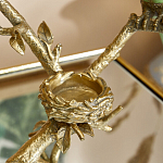 Подсвечник с двумя попугаями из фарфора на бронзовой ветке Eden Garden варинант исполнения - 4 | Loft Concept в Твери