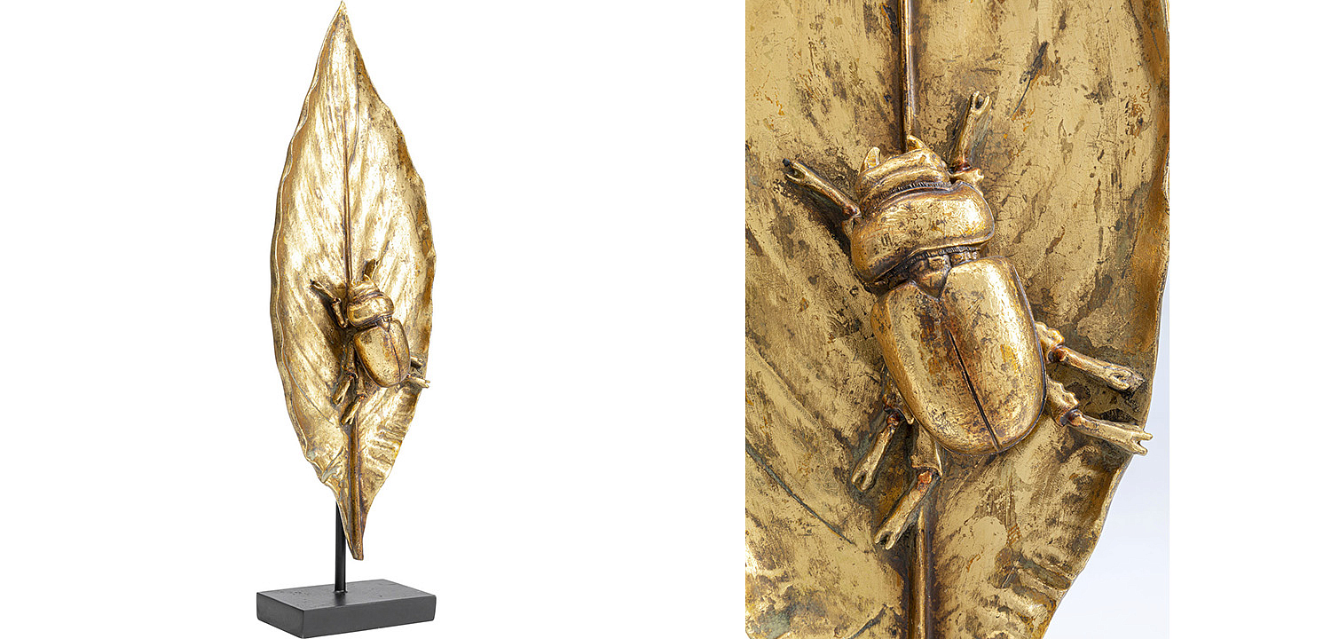 Статуэтка Golden Beetle on a leaf - Loft-Concept в Твери