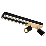 Потолочный светильник черный GAVIN WOOD варинант исполнения - 1 | Loft Concept в Твери