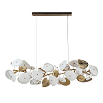 Люстра с белыми и золотистыми цветами G9 Dahlia Flowers Lamp варинант исполнения - 3 | Loft Concept в Твери