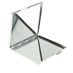 Зеркало двухстороннее квадратное из натурального камня Змеевик с декоративной вставкой в виде ящерицы Silver Stone Mirrors варинант исполнения - 3 | Loft Concept в Твери