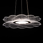 Люстра с прозрачным волнистым плафоном в форме цветка Ethereal Bloom варинант исполнения - 6 | Loft Concept в Твери