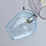 Люстра каскадная с 9-ю разноцветными стеклянными плафонами Kaleido варинант исполнения - 5 | Loft Concept в Твери