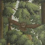 Обои ручная роспись Redwoods Colourway SC-281 on scenic paper варинант исполнения - 2 | Loft Concept в Твери