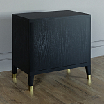 Прикроватная тумбочка с полкой Elsa Dreams Black варинант исполнения - 4 | Loft Concept в Твери