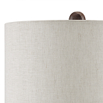 Настольная лампа из мрамора с тканевым абажуром Seductress варинант исполнения - 2 | Loft Concept в Твери