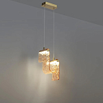 Подвесной светильник волнистой формы из фактурного стекла Wave варинант исполнения - 4 | Loft Concept в Твери