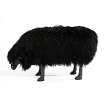 Банкетка Овечка черная Sheep Bench Black head down варинант исполнения - 1 | Loft Concept в Твери