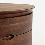 Прикроватный столик из дерева с 2-мя ящиками Moon Walnut Furniture варинант исполнения - 5 | Loft Concept в Твери