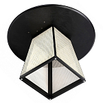 Обеденный стол с круглой чёрной столешницей и плетёным основанием Savanna Round Table варинант исполнения - 2 | Loft Concept в Твери