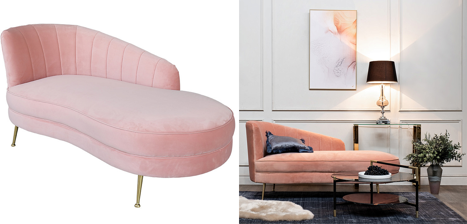 Кушетка Pink Velur Кушетка Pink Velur - Loft-Concept в Твери