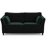 Диван с обивкой из велюра зеленый Gibbs Dark Green Sofa варинант исполнения - 1 | Loft Concept в Твери