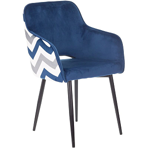 Стул SHARRON Chair Сапфировый Зигзаг