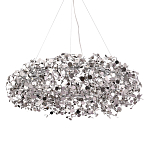 Люстра подвесная круглая с многочисленными металлическими круглыми элементами Terzani Argent варинант исполнения - 1 | Loft Concept в Твери