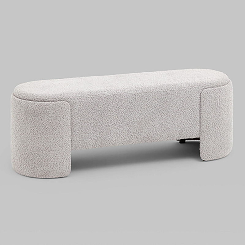 Банкетка Taks букле светло-серый Серый в Твери | Loft Concept 