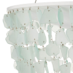 Люстра круглая с каскадом из декоративных элементов Sea Glass варинант исполнения - 2 | Loft Concept в Твери