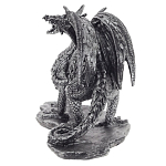 Декоративная статуэтка Дракон Dragon Black Silver Statuette варинант исполнения - 2 | Loft Concept в Твери