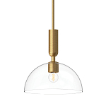 Подвесной светильник с прозрачным полусферическим стеклянным плафоном Alora Mood  варинант исполнения - 1 | Loft Concept в Твери