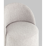 Пуф Loreen со спинкой вращающийся букле светло-серый варинант исполнения - 2 | Loft Concept в Твери