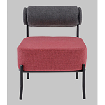 Кресло Ponpoun тёмно-серый бордо варинант исполнения - 4 | Loft Concept в Твери