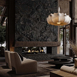 Подвесной светильник с белым фигурным абажуром и мягкими волнистыми краями Cloud Motion  варинант исполнения - 21 | Loft Concept в Твери