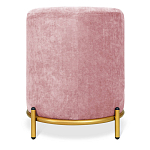 Банкетка овальная пыльно-розовый велюр на 4-х металлических ножках золотого цвета SANJAY варинант исполнения - 3 | Loft Concept в Твери
