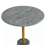 Кофейный столик круглый из мрамора серый Reliable Foundation варинант исполнения - 3 | Loft Concept в Твери